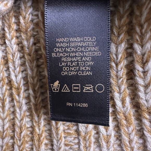 Frye Brown Beige Heathered Knit‎ Winter Pom Pom Hat Cute main image 9